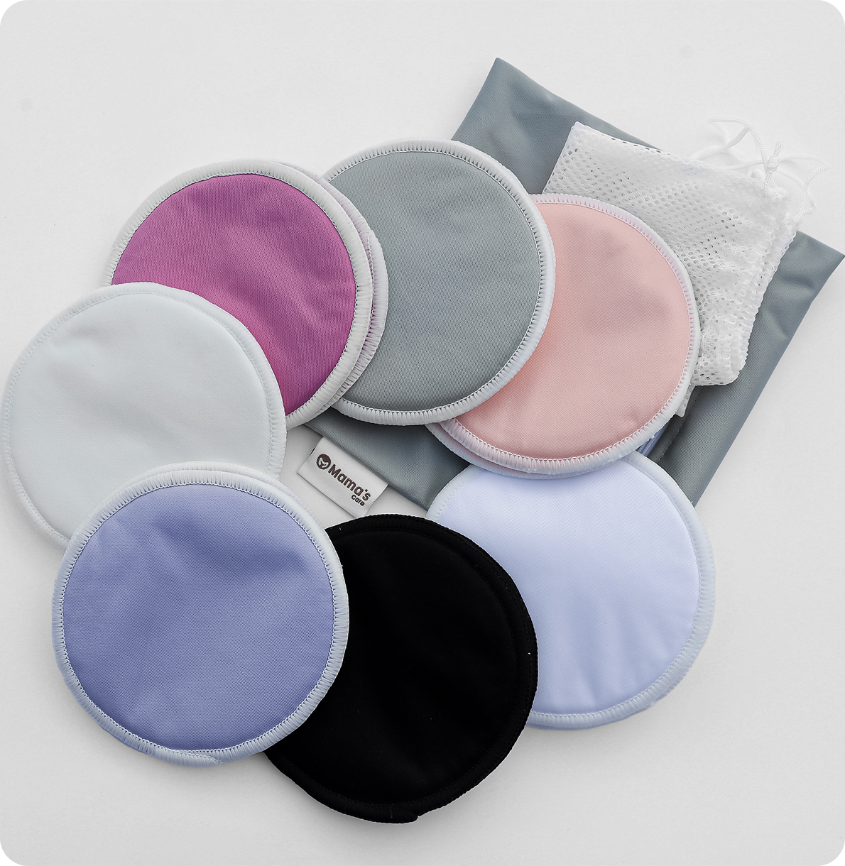 Soft reusable nursing pad made from breathable fabric—perfect for sensitive skin.